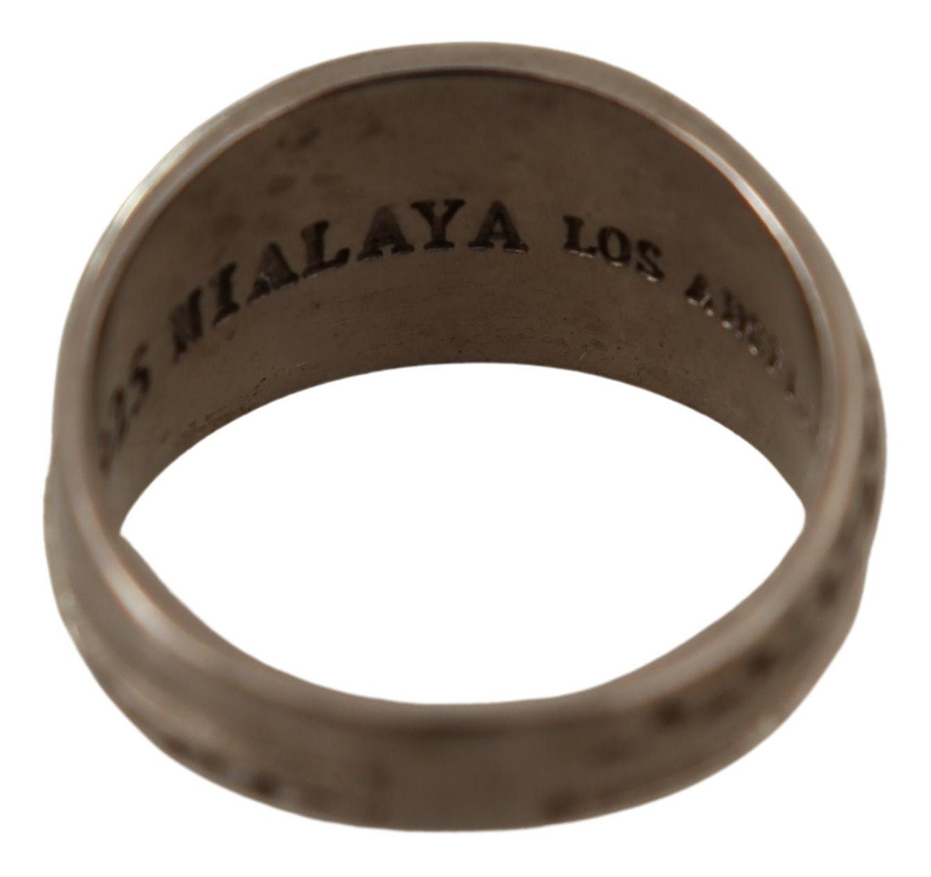 Nialaya Rhodium 925 Sterling Silver Mens Ring - Fizigo